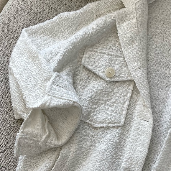White Button Up Shacket - Picture 3 of 3